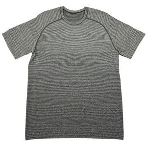 Lululemon Men's Metal Vent Tech 2.0 Short Sleeve Shirt Vapor Gray Ombre XL